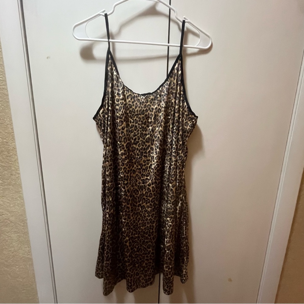 Petra Fashions Leopard Print Slip Dress